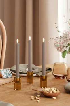 DeluxeHomeart LED-kronelys 2,2x24 cm 2 stk.