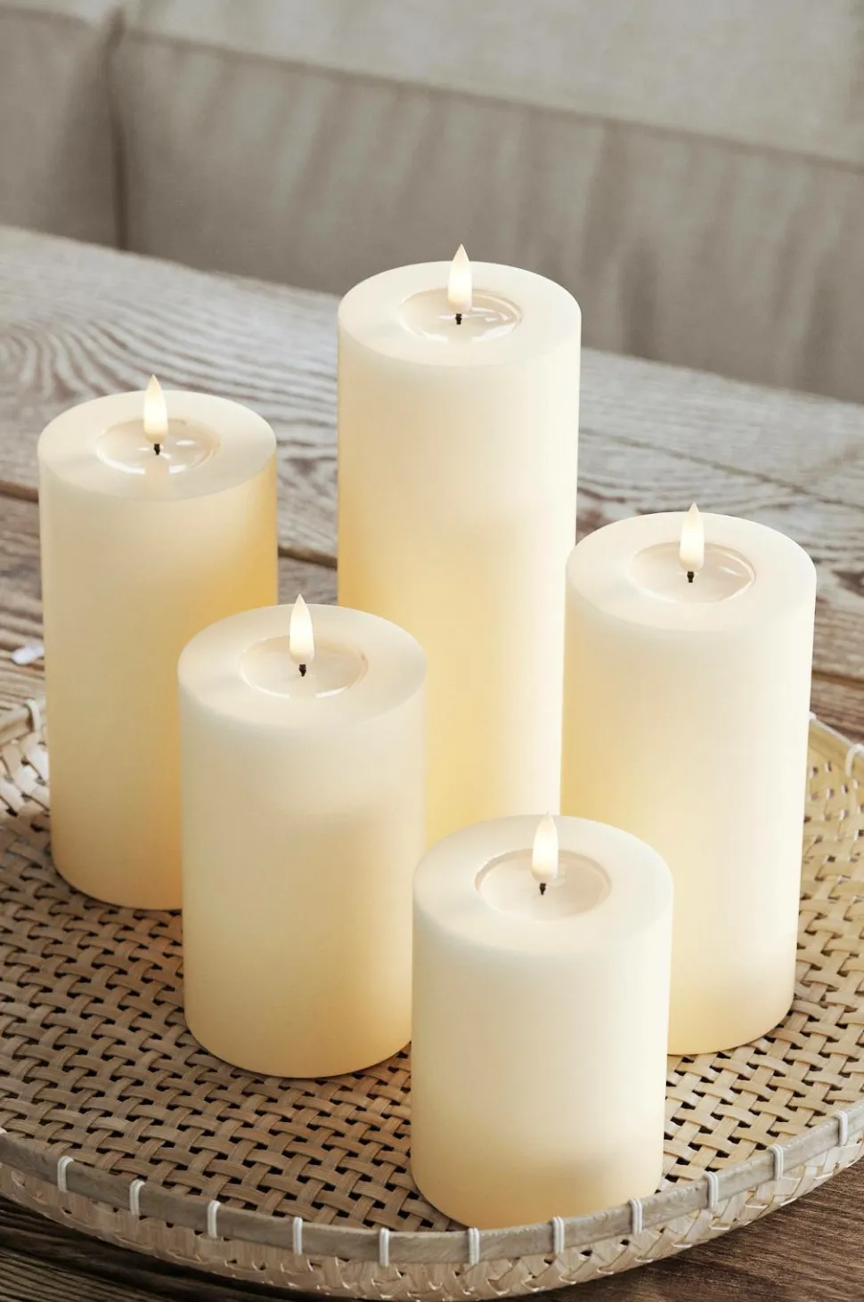 DeluxeHomeart LED-søjlelys 7,5x15 cm