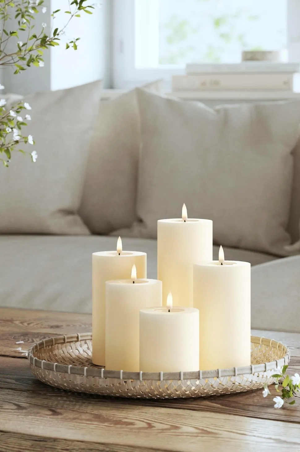 DeluxeHomeart LED-søjlelys 7,5x15 cm