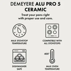 Demeyere Sæt med stekpannor Alu Pro 5 Ceraforce 24 cm & 28 cm