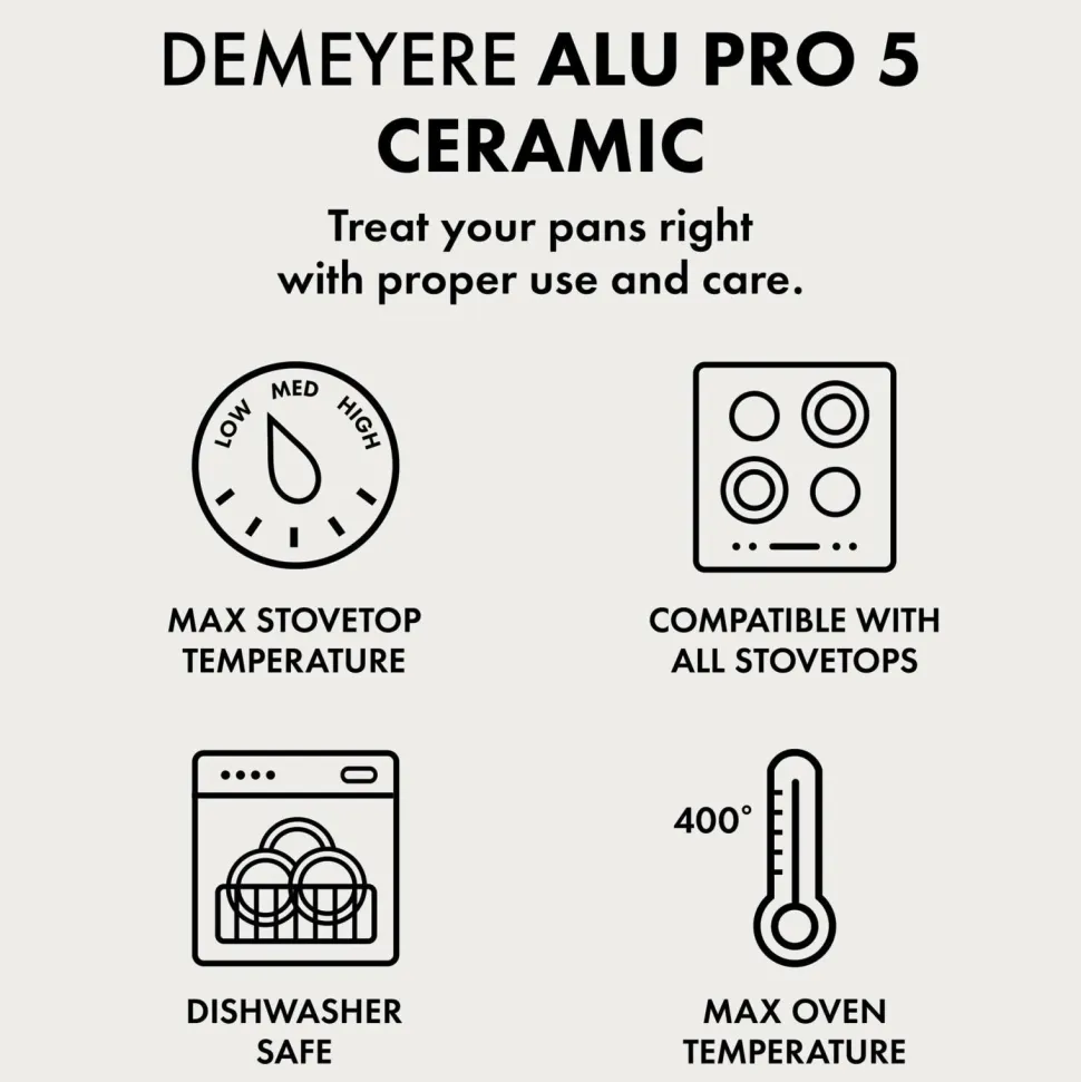 Demeyere Sæt med stekpannor Alu Pro 5 Ceraforce 24 cm & 28 cm