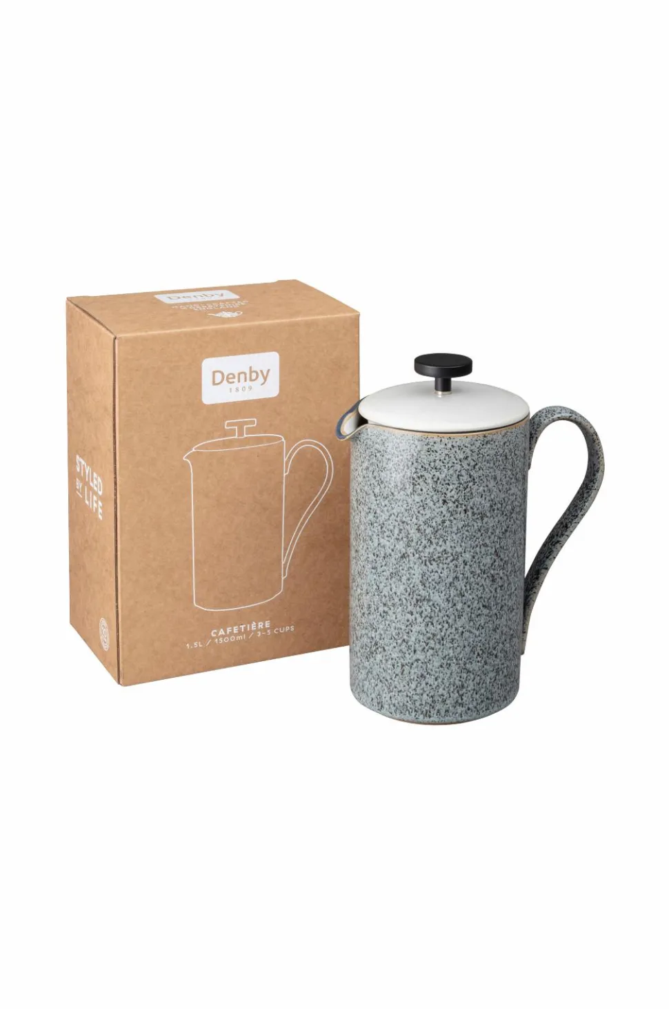 Denby Stempelkande Cafetiere Studio Grey Brew 1,15 l