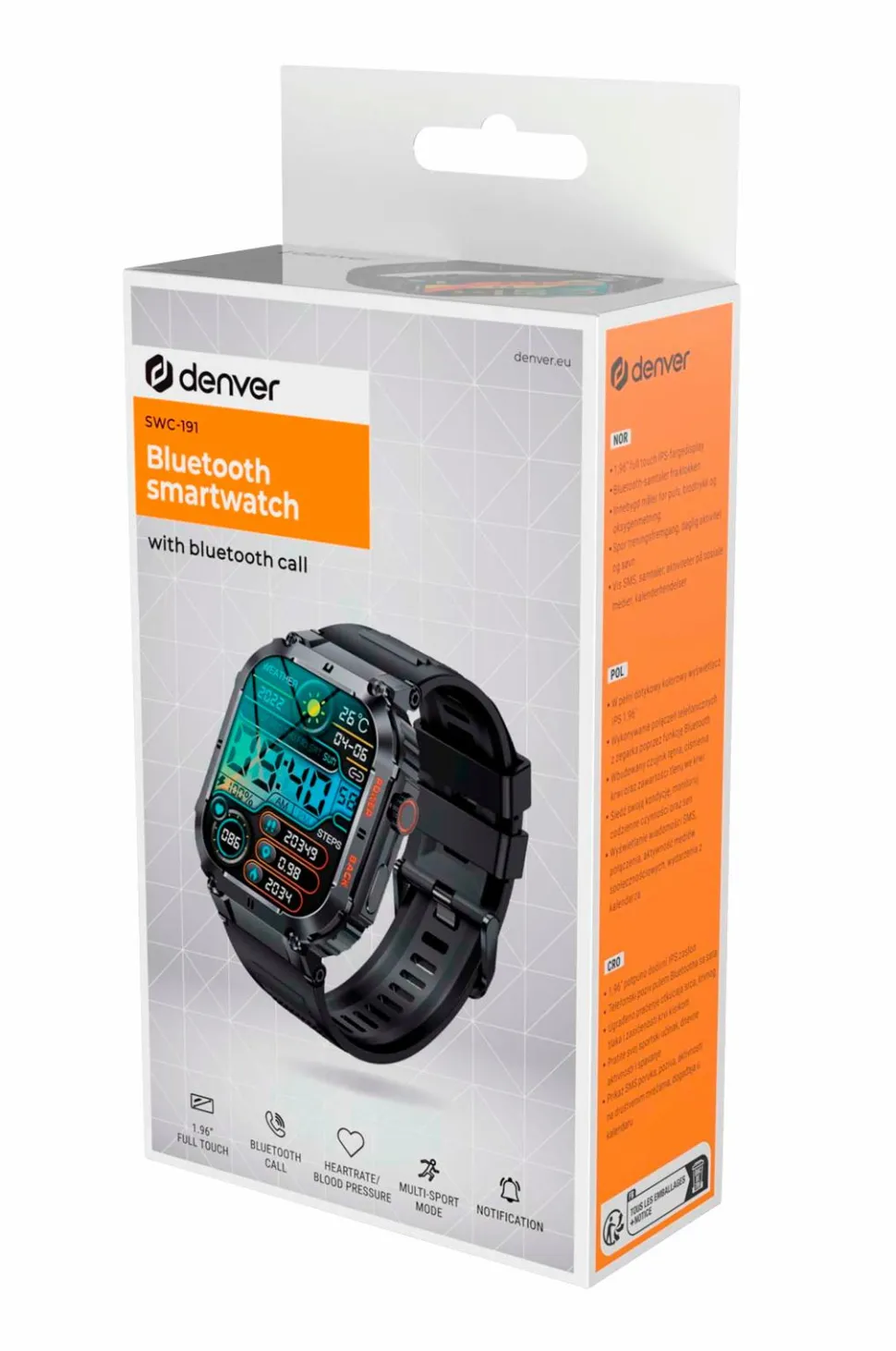Denver Smartwatch SWC-191b Bluetooth Smartwatch