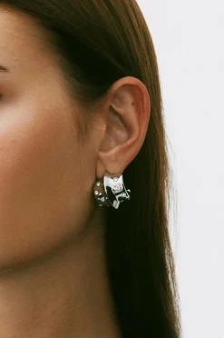 Edblad Øreringe Barre Hoops L Steel