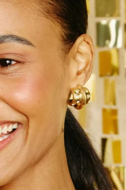 Edblad Øreringe Barre Hoops L Gold