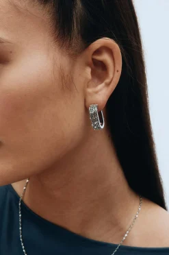 Edblad Øreringe Rays Hoops L Steel