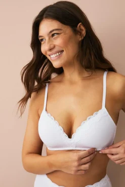 Ellos Collection Blød BH med blondedetaljer