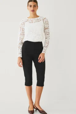 Ellos Collection Blondebluse med lange ærmer