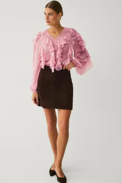 Ellos Collection Bluse med volanter