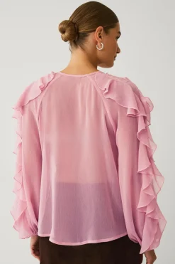 Ellos Collection Bluse med volanter