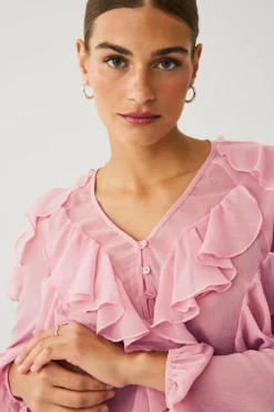 Ellos Collection Bluse med volanter