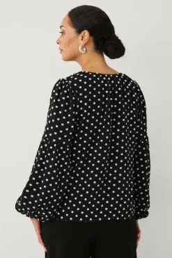 Ellos Collection Bluse med ballonærme