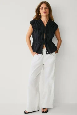 Ellos Collection Bluse med snørebånd