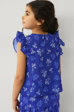 Ellos Collection Bluse med flæseærmer