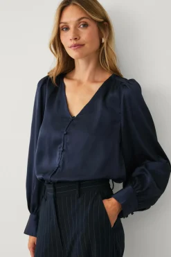 Ellos Collection Bluse i satin