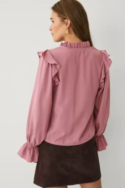 Ellos Collection Bluse med volanter