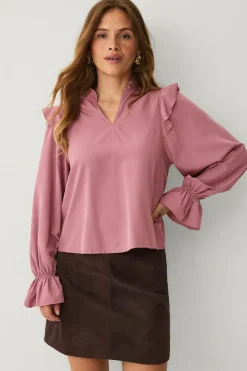 Ellos Collection Bluse med volanter