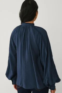 Ellos Collection Bluse med blondedetaljer