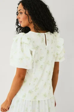 Ellos Collection Bluse med ballonærmer