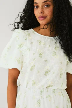 Ellos Collection Bluse med ballonærmer