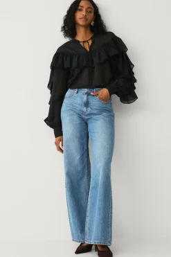 Ellos Collection Bluse med volanter