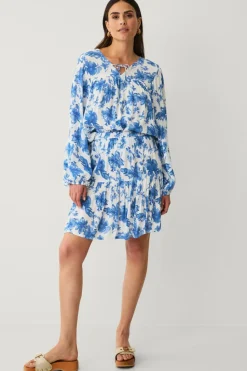 Ellos Collection Bluse i krøllet viskose