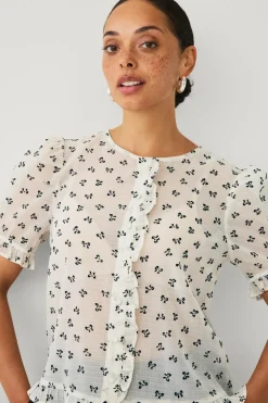 Ellos Collection Bluse med volanter