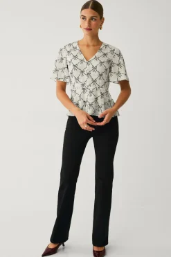 Ellos Collection Bluse med knapper