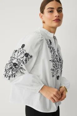 Ellos Collection Bluse med ballonærmer