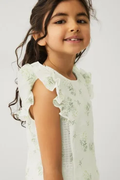 Ellos Collection Bluse med flæseærmer