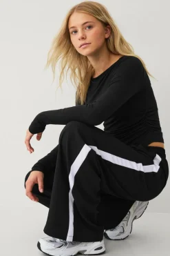 Ellos Collection Brede bukser med sidestriber