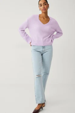 Ellos Collection Bred, v-halset trøje