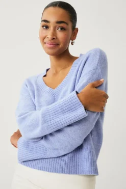 Ellos Collection Bred, v-halset trøje