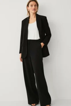 Ellos Collection Brede jakkesætsbukser med ekstra høj talje