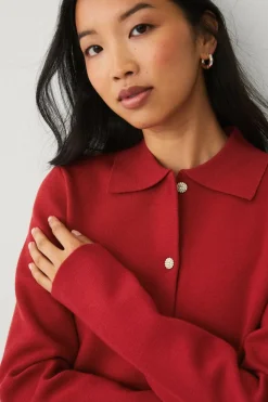 Ellos Collection Cardigan med glitrende knapper