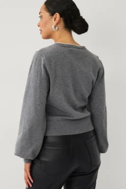 Ellos Collection Cardigan med perler