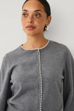Ellos Collection Cardigan med perler