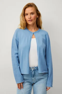 Ellos Collection Cardigan med perleknap på toppen