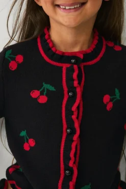 Ellos Collection Cardigan med kirsebær-mønster