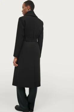 Ellos Collection Dobbeltradet frakke med sjalskrave