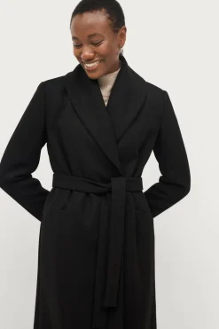 Ellos Collection Dobbeltradet frakke med sjalskrave