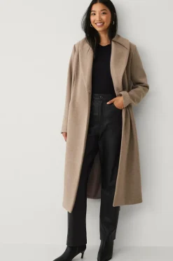 Ellos Collection Dobbeltradet frakke med sjalskrave