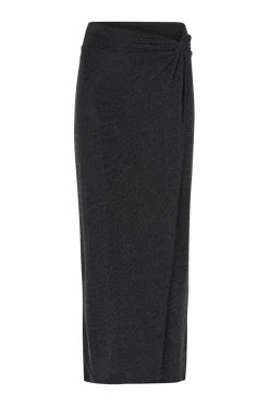 Ellos Collection Draperet lurex-nederdel