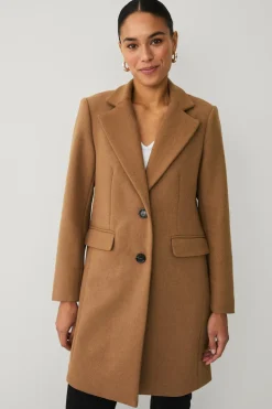 Ellos Collection Enkeltradet uldfrakke