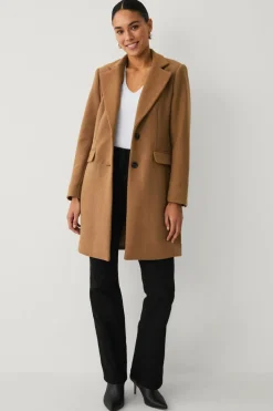 Ellos Collection Enkeltradet uldfrakke