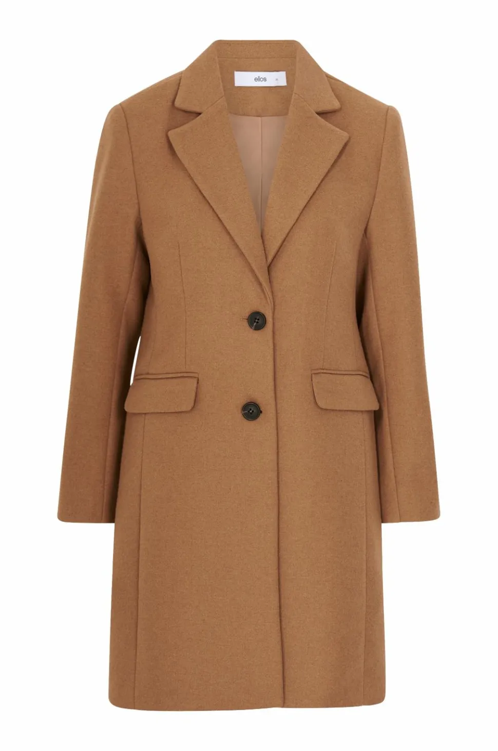 Ellos Collection Enkeltradet uldfrakke