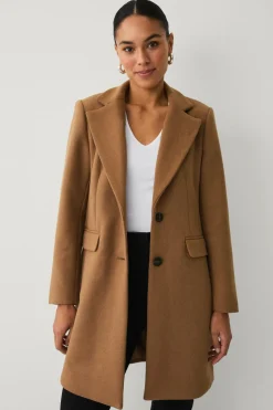 Ellos Collection Enkeltradet uldfrakke