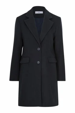 Ellos Collection Enkeltradet uldfrakke