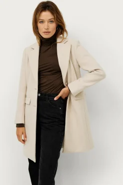 Ellos Collection Enkeltradet uldfrakke