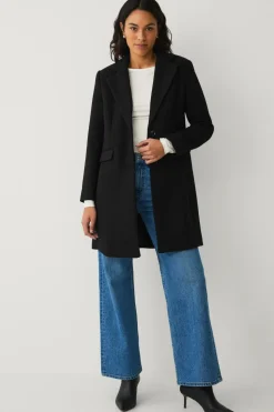 Ellos Collection Enkeltradet uldfrakke